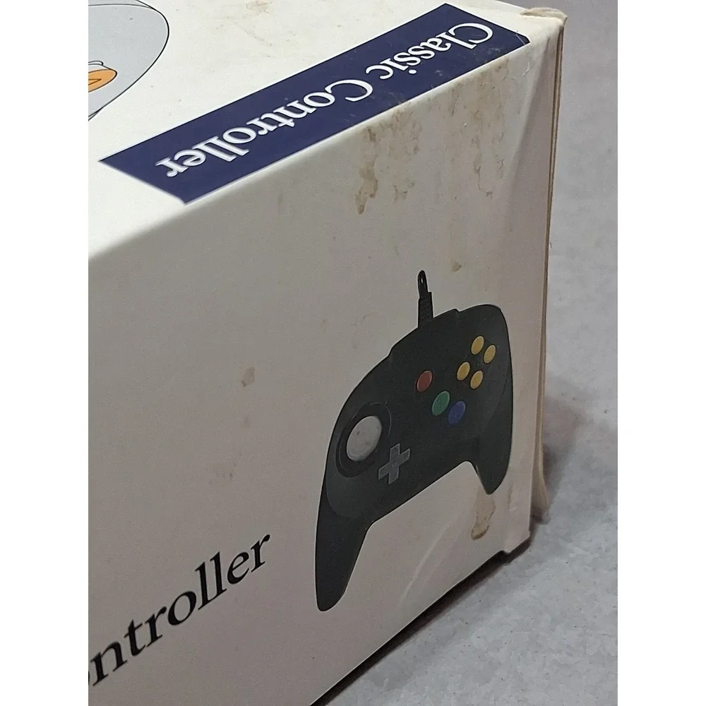 Classic Retro 64 N64 Classic Wired USB Controller Gamepads for PC BLUE